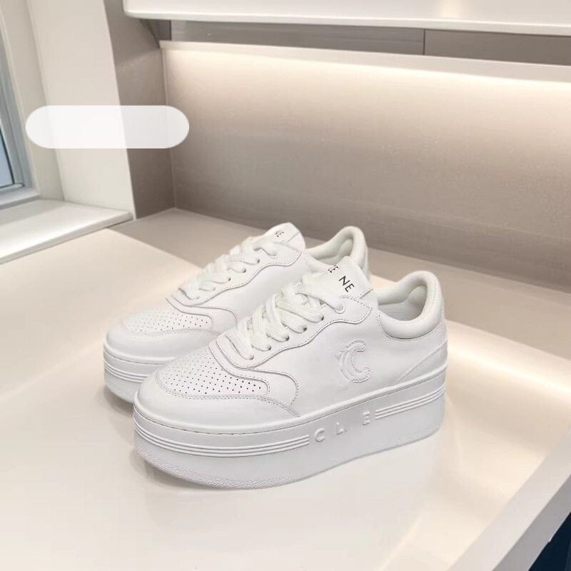 Platform Sneakers with Built-In Height Increase, White Thick-Soled Shoes for Women, Celi* Height-Increasing Platform Shoes, Versatile Sports Casual Dad Shoes Platform Sneakers with Built-In Height Increase, White Thick-Soled Shoes for Women, Celi* Height-Increasing Platform Shoes, Versatile Sports Casual Dad Shoes