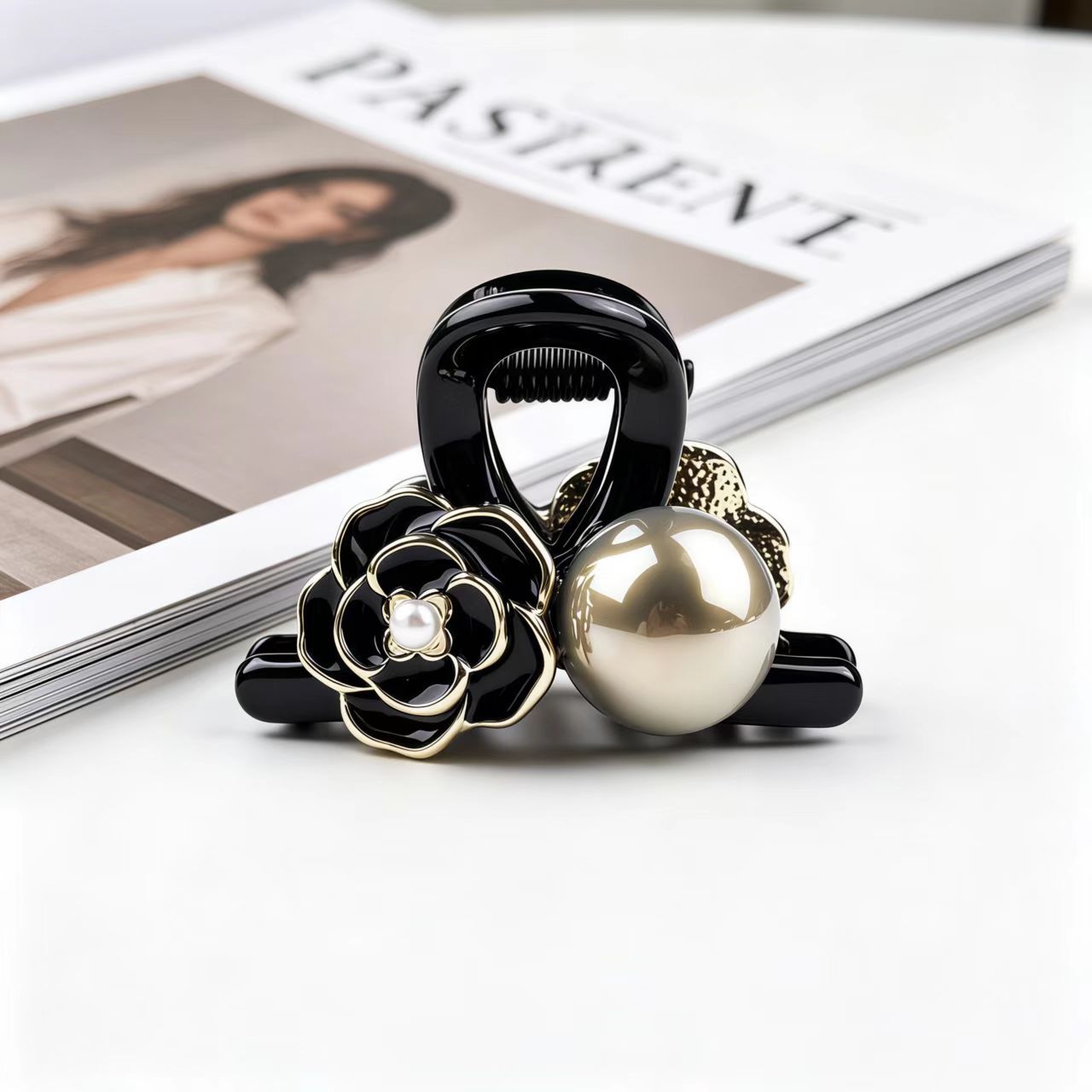 31#【샴페인】펄 카멜리아【4.5cm】