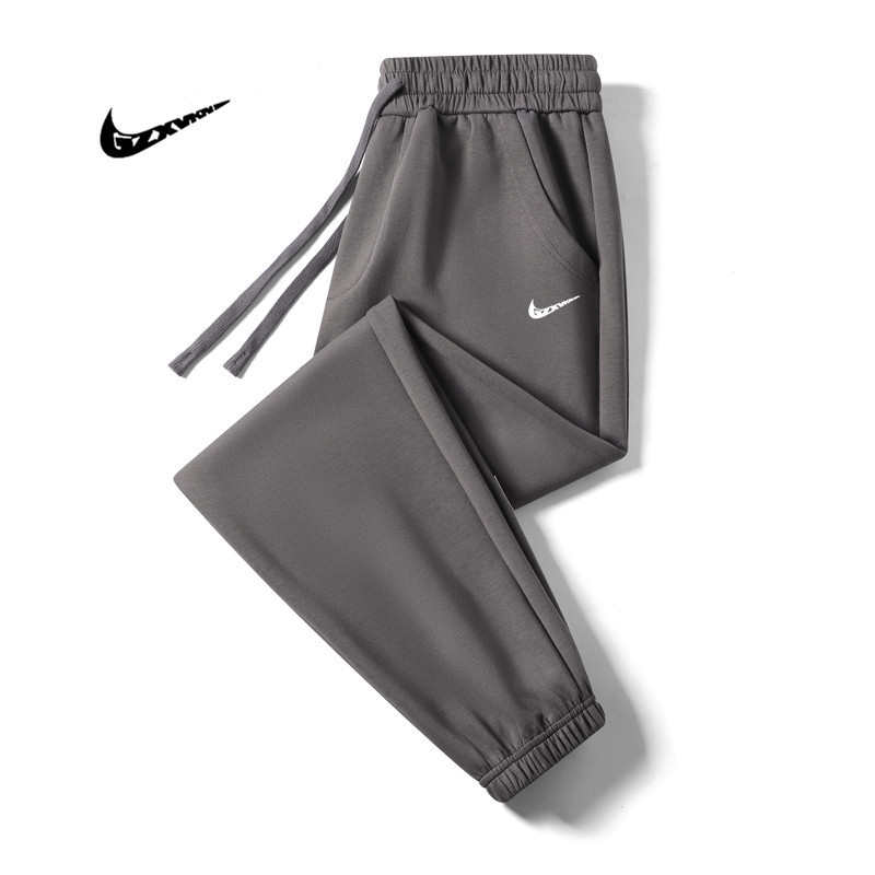 Sports Pants Men's 2024 Autumn New Loose Thin Cotton Teenagers All-match Fashion Straight Casual Pants for Men