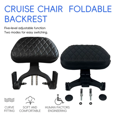 Motorcycle folding backrest for Graystone 250CVT, Jinjila 350, Flash 250V, Wuyiji CU625, Chunfeng CLC modification
