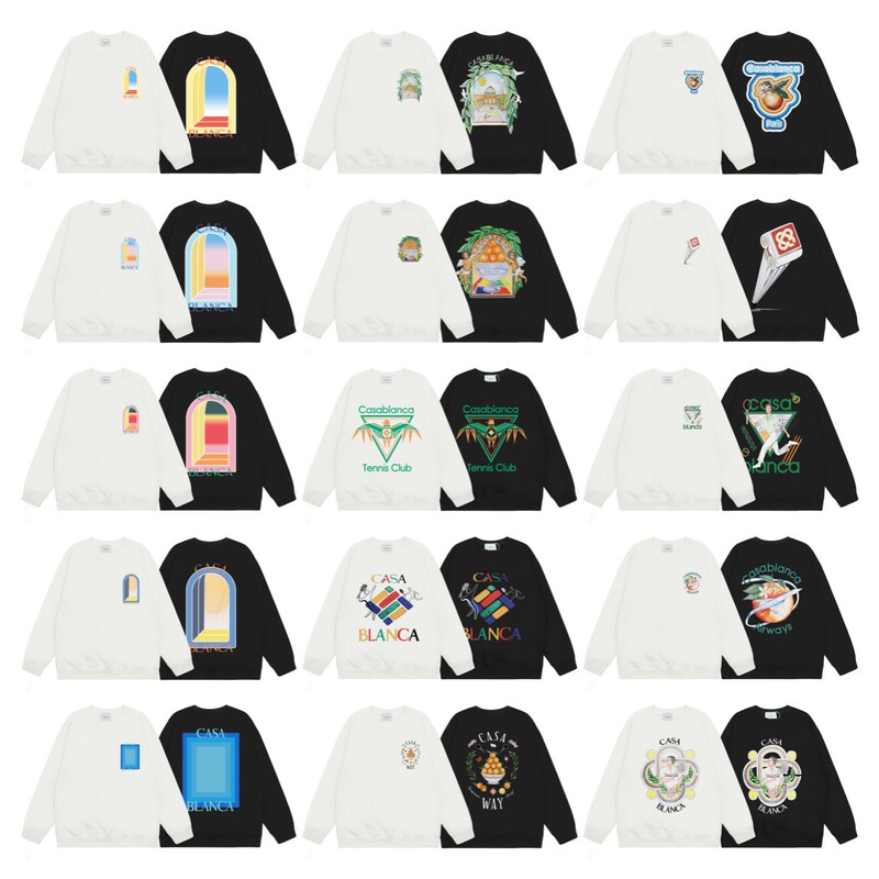 In-Stock New Tennis Club Print Trendy Unisex Loose Casual Trendy Crew Neck Oversized Sweatshirt