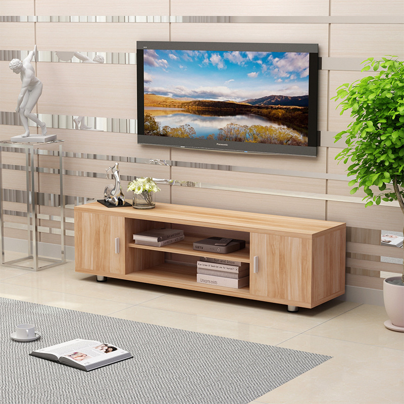 简易客厅实木小电视柜现代简约家用落地电视机柜迷你地柜经济型