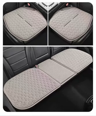 Cushion Summer Car Seat Cushion | Seat cushion, seat cover - khaki-three-piece-set-square-mat