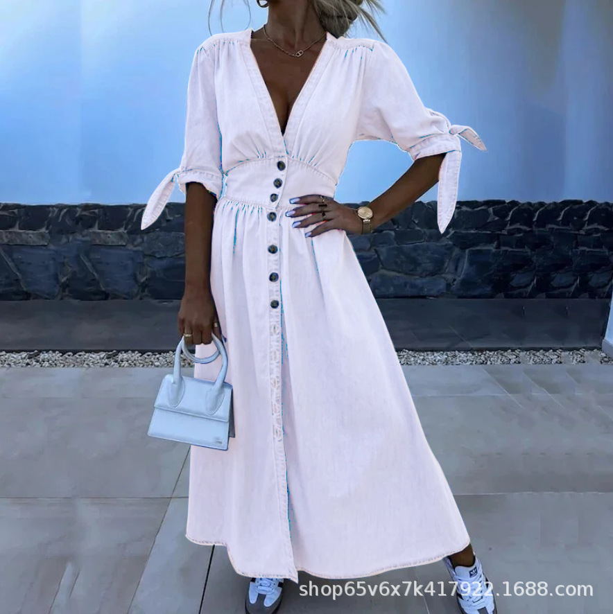 Olivia Denim Dress - Image 2