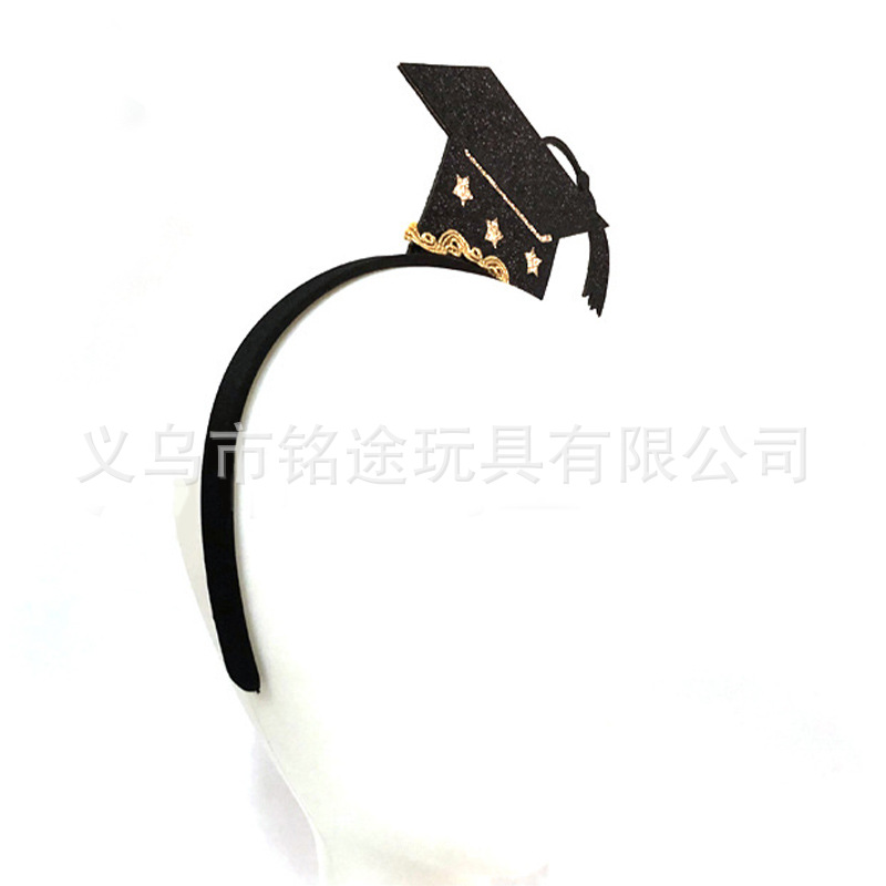 Amazon nueva temporada de graduación accesorios para el cabello europeo y americano Comercio exterior mini tapa diadema cabeza hebilla fiesta de graduación