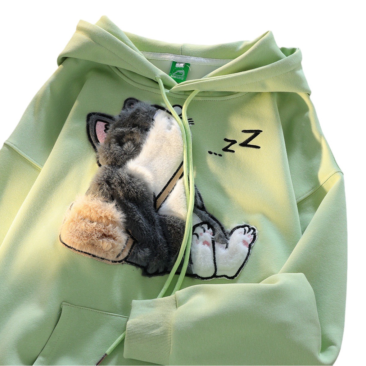 Sudadera con capucha estilo japonés retro, felpa, pareja unisex