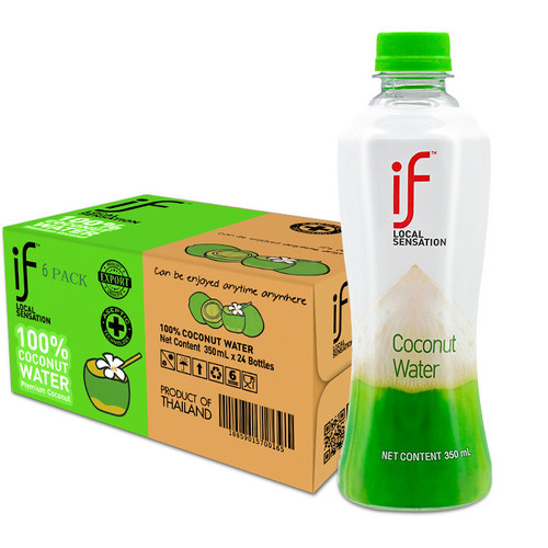 if Coconut Water Thailand Import Original 100% Pure Coconut Green Water Low Sugar 0 Fat NFC Coconut Meat Juice Beverage Wholesale