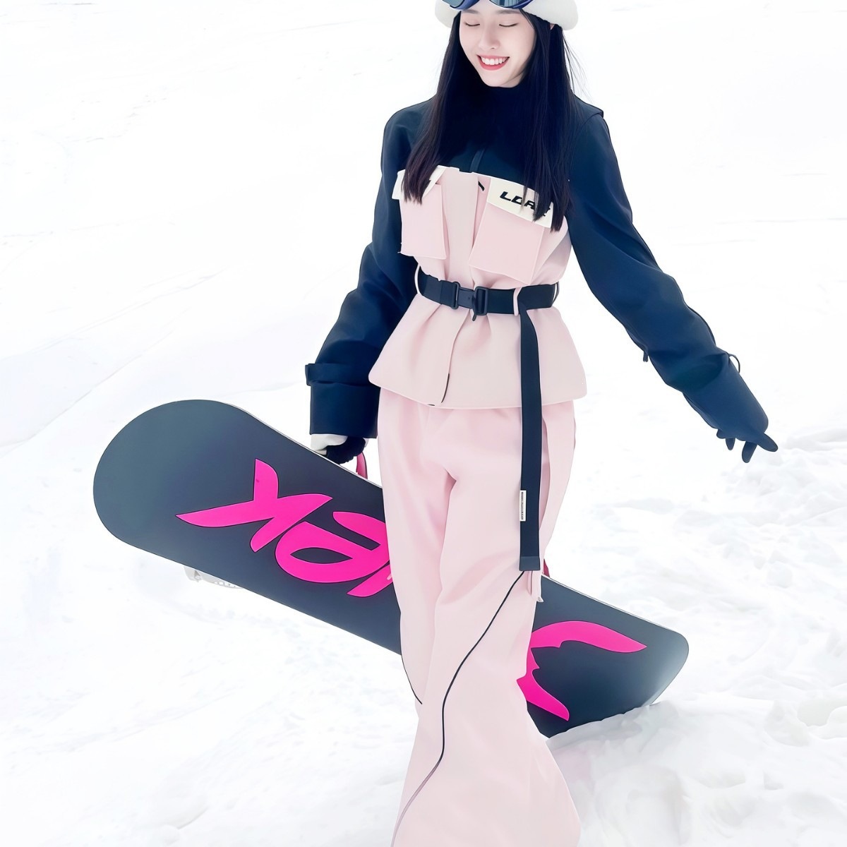 Kasheng pink ski suit for women, 2026 winter new model, small size, outdoor waterproof single and double board equipment snow jacket