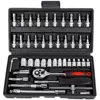 Small box, 46-piece socket set, Black