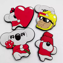 软磁冰箱贴定制PVC橡胶磁贴卡通动漫软胶LOGO磁性车贴异形定制