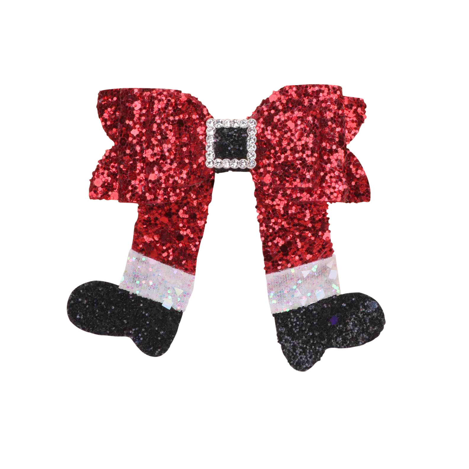 Navidad transfronteriza botas arco clip para el cabello Navidad niños adultos clip para el cabello de tela europea y americana