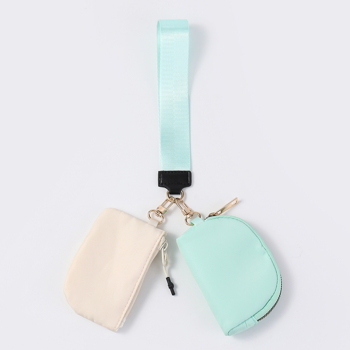 Bolso de muñeca transfronterizo LULU con el mismo estilo Mini bolso de color de moda portátil Estuche para llaves de almacenamiento impermeable de nailon