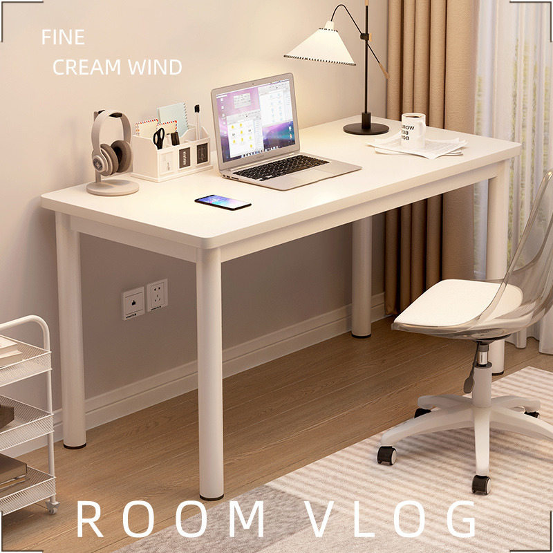 White Table Minim Style Home Bedroom Girl Makeup Table Rental House Eating and Writing Student Computer Desk Office Desk