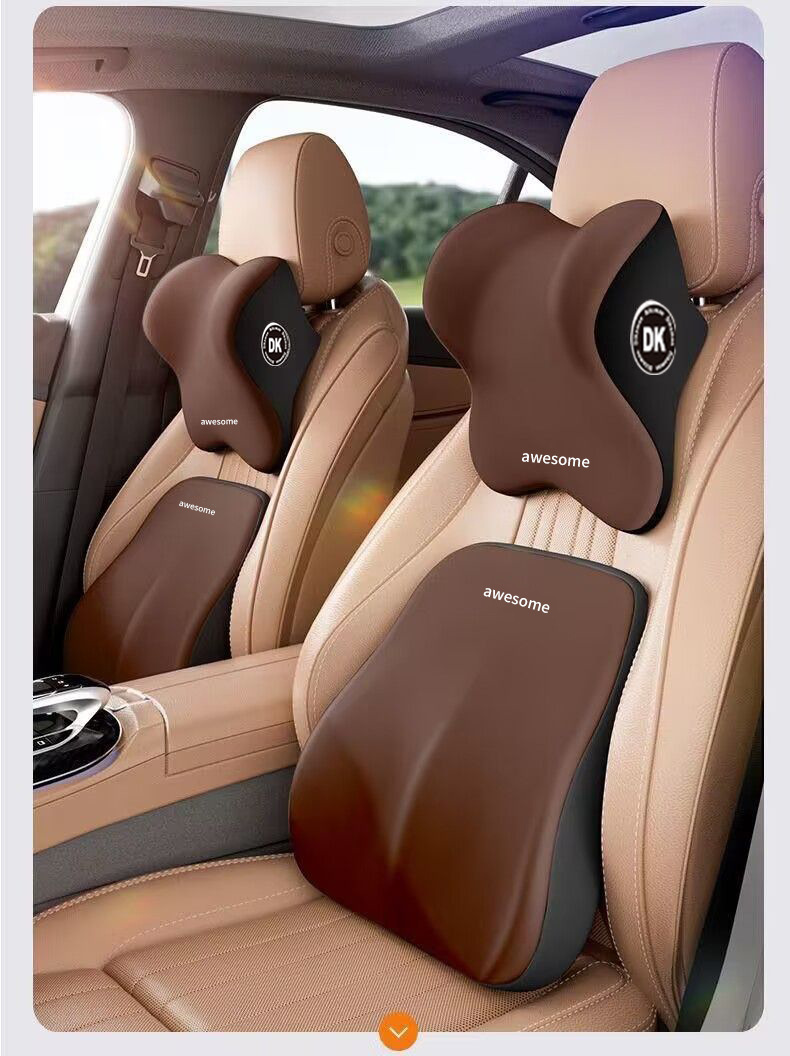 Carefully Selected Memory Foam Car Headrest and Neck Pillow, Special Lumbar Support Set for Car Use, Lumbar Support Seat Pillow Wholesale