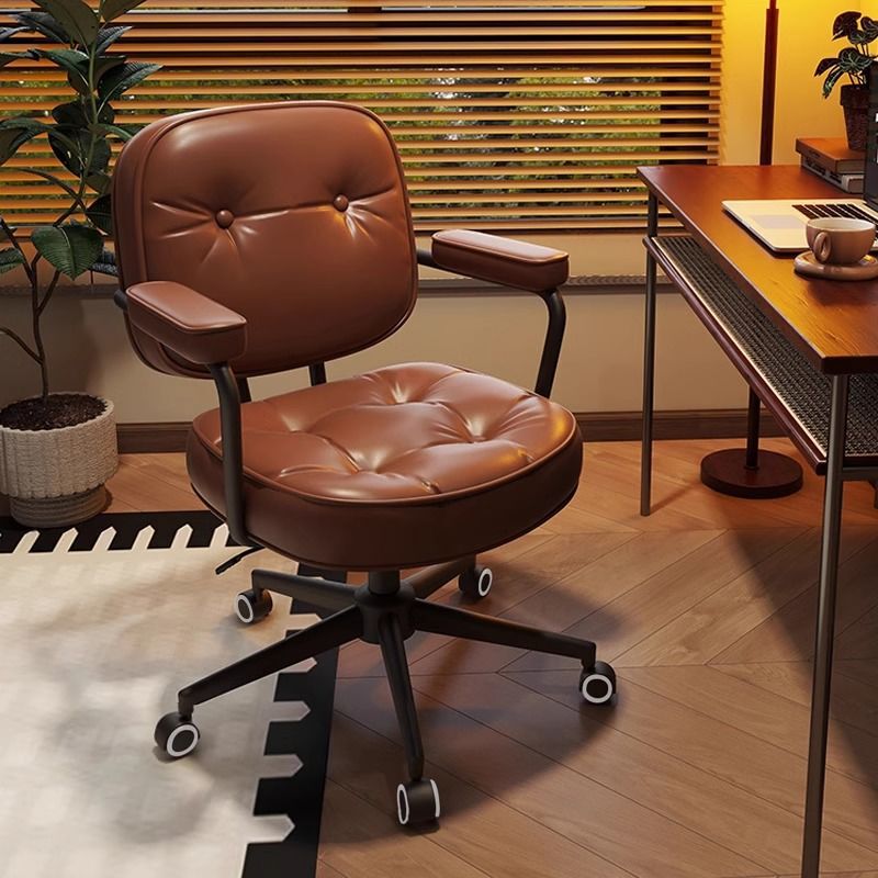 Computer Office Chair Home Sedentary Study Desk Chair Girls Bedroom Light Luxury Makeup Chair Learning Swivel Chair