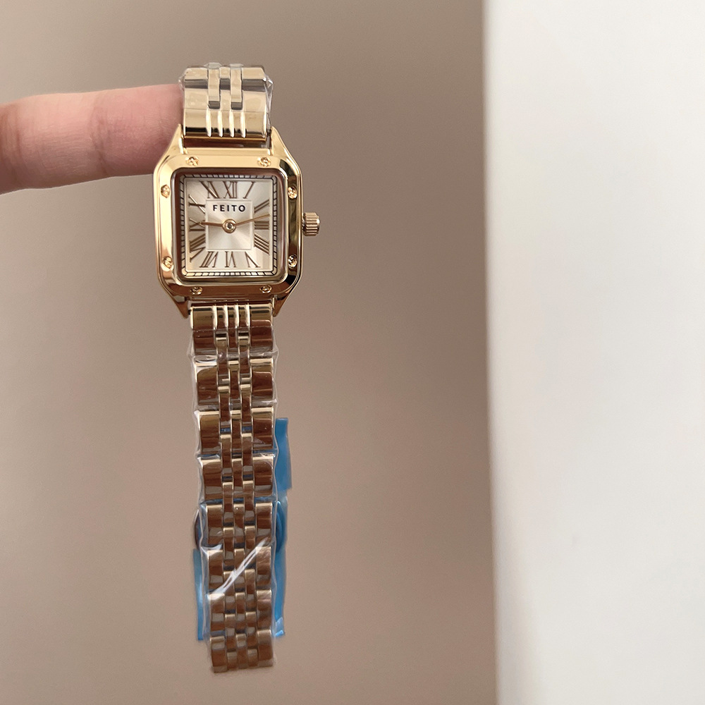 Orologio da donna IBSO New Square Small Dial Steel Band Live 9636_voghion.com