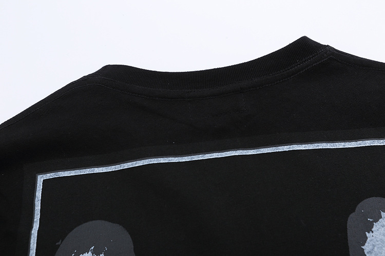 T-shirt à manches longues et col rond avec imprimé de scène nocturne abstraite magique de Street Tide Harajuku Wind C E_voghion.com