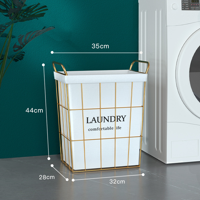 Cesta de lavandería hogar ropa sucia cesta de almacenamiento ins Wind Net almacenamiento rojo Lou cesta de lavandería cubo ropa sucia cesta al por mayor