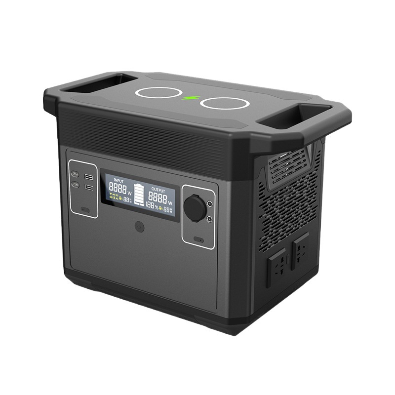 Qitrui 2000W de alta potencia de almacenamiento de energía inteligente al aire libre de energía móvil portátil de emergencia de energía móvil