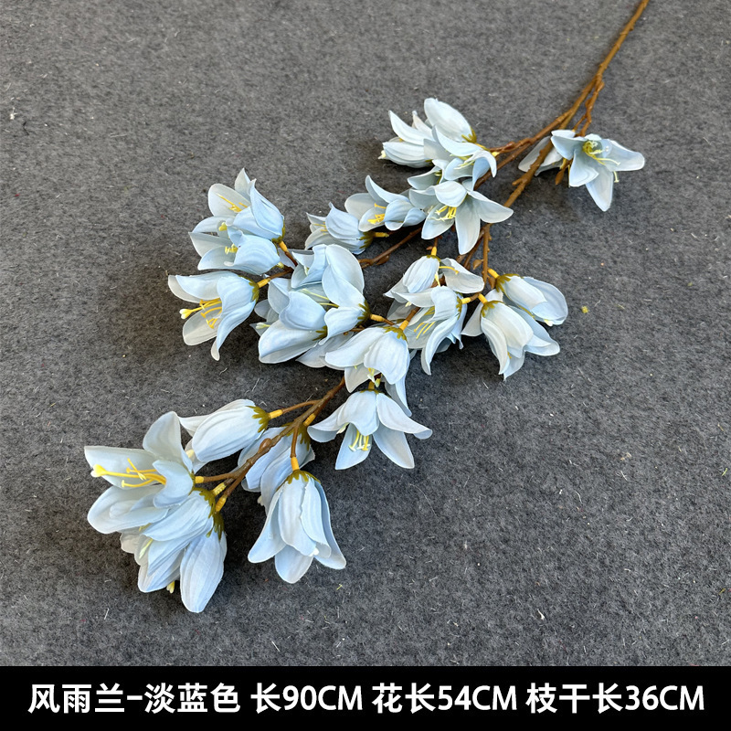 蓝色系仿真花婚礼婚庆场地场景布置道具装饰花艺花材花束假花批发|undefined