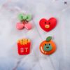 Cartoon fruit cream earrings for manicure, children's hairgrip, wholesale