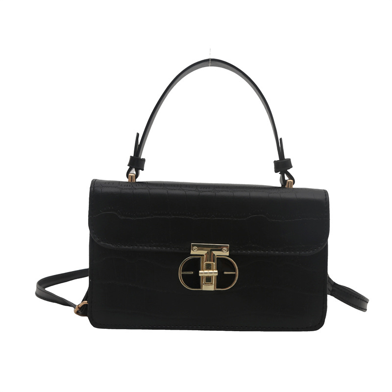 Este año, la popularidad de la bolsa de nicho de mujeres, la caja de bolsas 2024, el nuevo bolso pequeño, simple bolso de hombro con patrón de piedra, bolso cuadrado