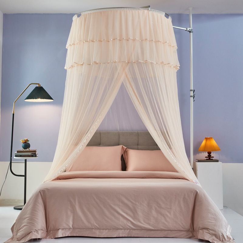 Ceiling Pole Dome Mosquito Net for 1.5m Beds, Home Bedroom 2025 New Model 1.8X 2m Double Bed, No Installation Needed, Princess Style