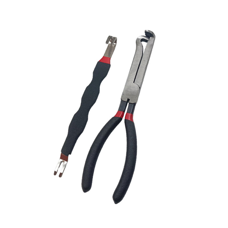 빨간색과 검정색 2피스 세트(스트레이트 + 커넥터)