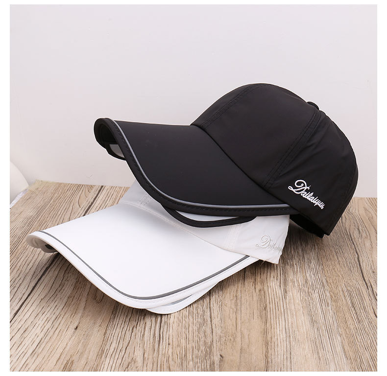 Fashionable New Model With Retractable Brim, Solid Color, Simple Versatile Baseball Cap, Lightweight And Breathable_voghion.com