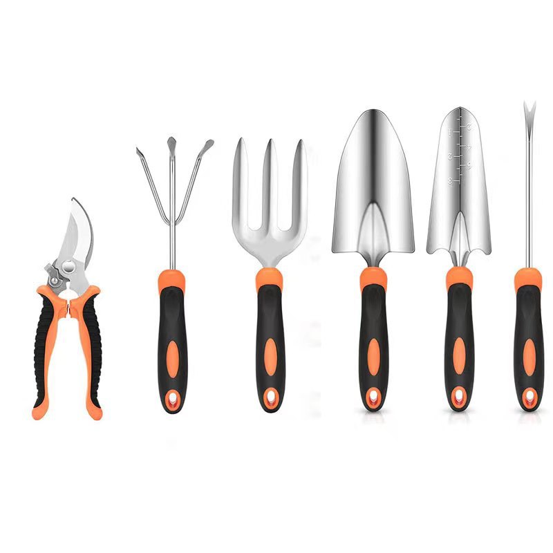 Amazon caliente herramientas de jardín de acero inoxidable traje jardín jardinería deshierbe tijeras de podar Kit