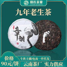 路氏茶業廠家批發2013年雲南勐海大葉種生普普洱茶章朗古樹餅茶