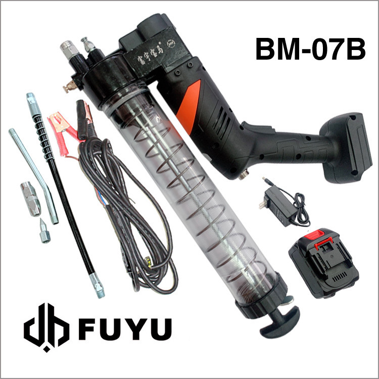 批发富宇电动黄油枪24V充电式锂电池两用冬打桶装油专用汽保工具