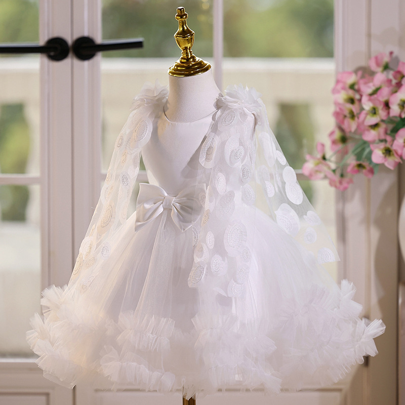 Vestido de niña transfronteriza vestido de princesa vestido de niña desfile anfitrión espectáculo vestido de nicho vestido de diseño