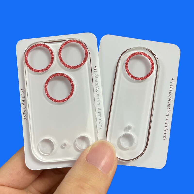 适用iPhone17Promax摄像头全包保护玻璃星空闪粉一体苹果16镜头膜|undefined