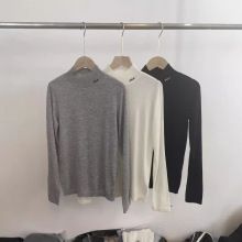 韩版半高领高端羊毛毛衣2025新款女宽松百搭打底衫