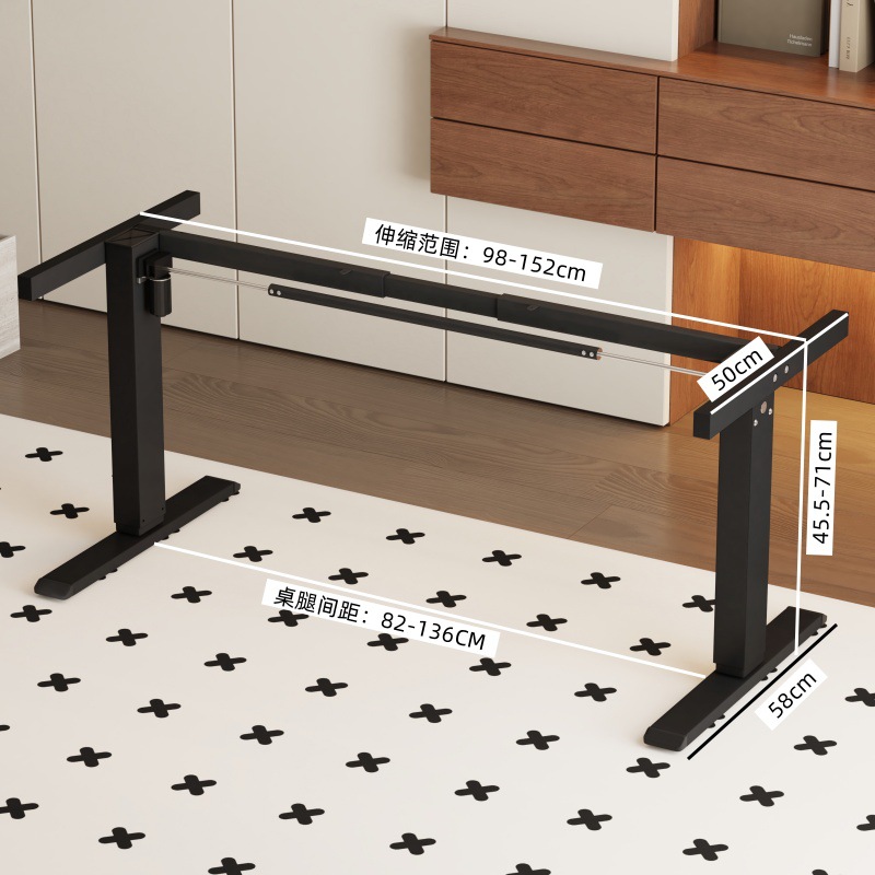 Mesa de elevación eléctrica, mesa de oficina de un solo motor, mesa de pierna, mesa de computadora inteligente, mesa de deporte eléctrico, soporte de pie