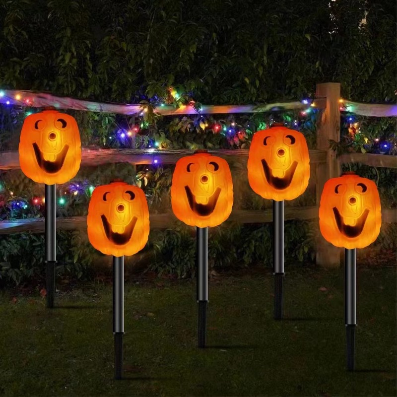 ハロウィンカボチャソーラーグラウンドプラグライトカボチャ装飾中庭ガーデン屋外装飾ハロウィングラウンドプラグライト|undefined