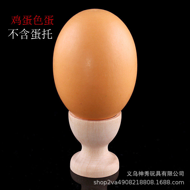 Huevo de simulación de madera DIY material estudiante niños pintado a mano graffiti huevo de pollo de madera blanco embrión pintado huevo colorido de Halloween