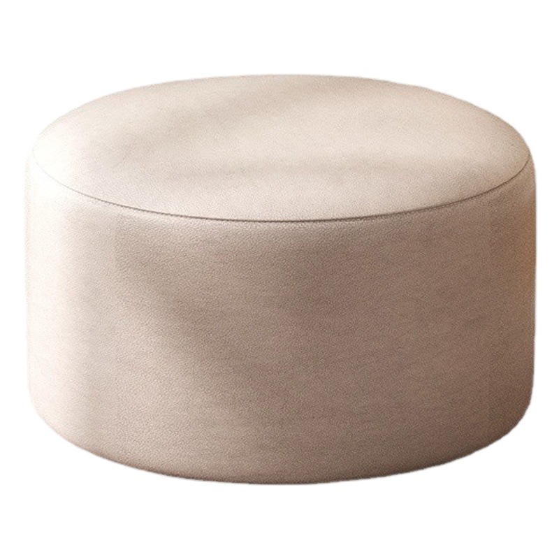 Taburete pequeño hogar CAMBIO DE ZAPATOS taburete de cuero taburete bajo sala de estar mesa de café taburete rojo neto Banco redondo taburete creativo muelle