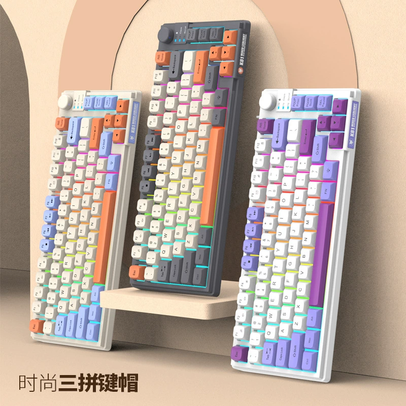 Хён Сильвер Фокс K81 Проводная USB игровая клавиатура настольный компьютер ноутбук офис бизнес маленькая клавиатура милая девочка