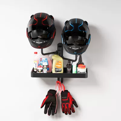 Motorcycle Helmet Rack Electric Vehicle Motorcycle Hat Storage Wall-Mounted Helmet Display Rack Wall-Mounted Hat Holder Storage Rack (Motosiklet dəbilqə rəfləri)