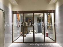 写字楼大门有框玻璃自动门办公室透明展厅平移感应门定制铝合金