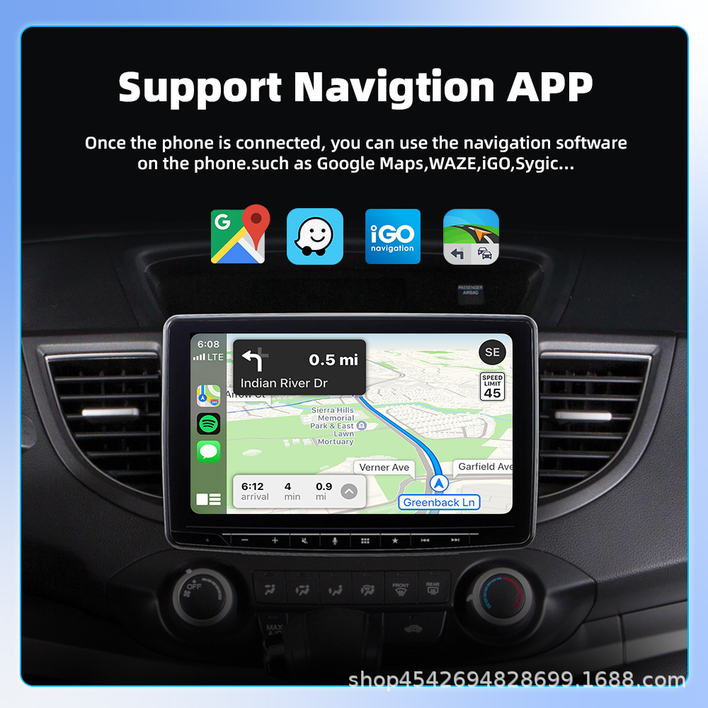 2026 Wireless CarPlay AI Box Wired to Wireless Adapter Plug and Play Automatic Connection