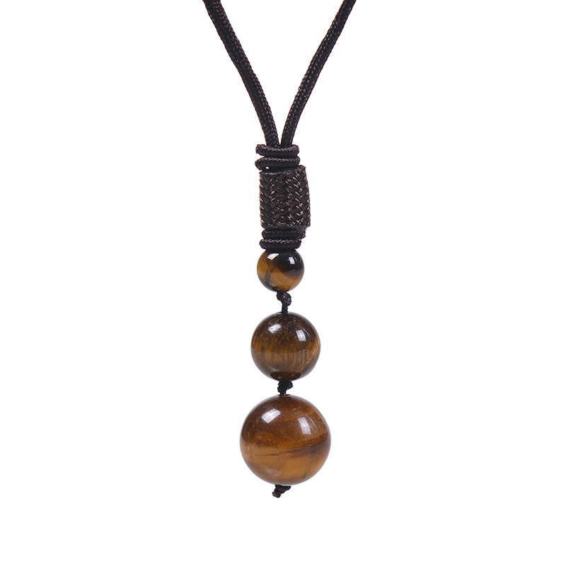 1 Piece Quantity Simple Style Round Natural Stone Unisex Pendant Necklace