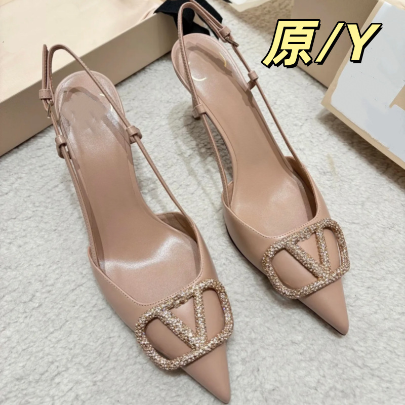 V Brand 2026 New Pointed-Toe Single Shoes with Thin Heels, Metal Rhinestones, Shallow Mouth, Sexy Versatile Fashion V-Buckle Sandals for Women V Brand 2026 New Pointed-Toe Single Shoes with Thin Heels, Metal Rhinestones, Shallow Mouth, Sexy Versatile Fashion V-Buckle Sandals for Women