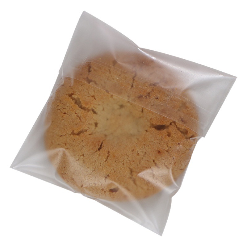Bolsa autoadhesiva translúcida esmerilada gruesa bolsa de galletas copo de nieve pastel de carne crujiente bolsa de embalaje de plástico bolsa de autosellado de viscosa