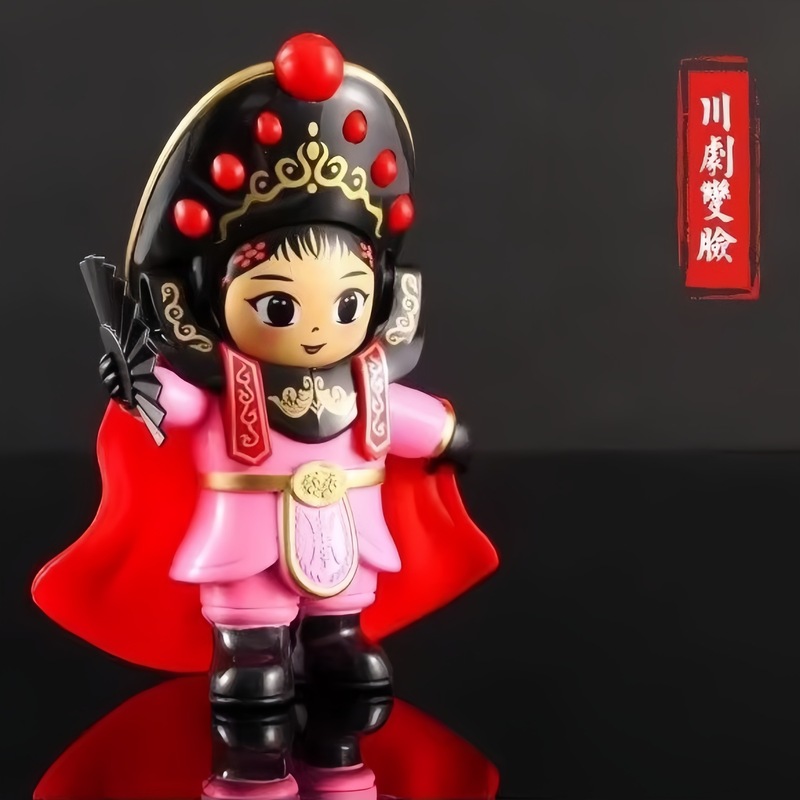 顔が変わる人形、中国の伝統文化、四川地方劇の人形、京劇の顔が変わる人形、中国の特徴的な手作りのオフィスおもちゃ|undefined