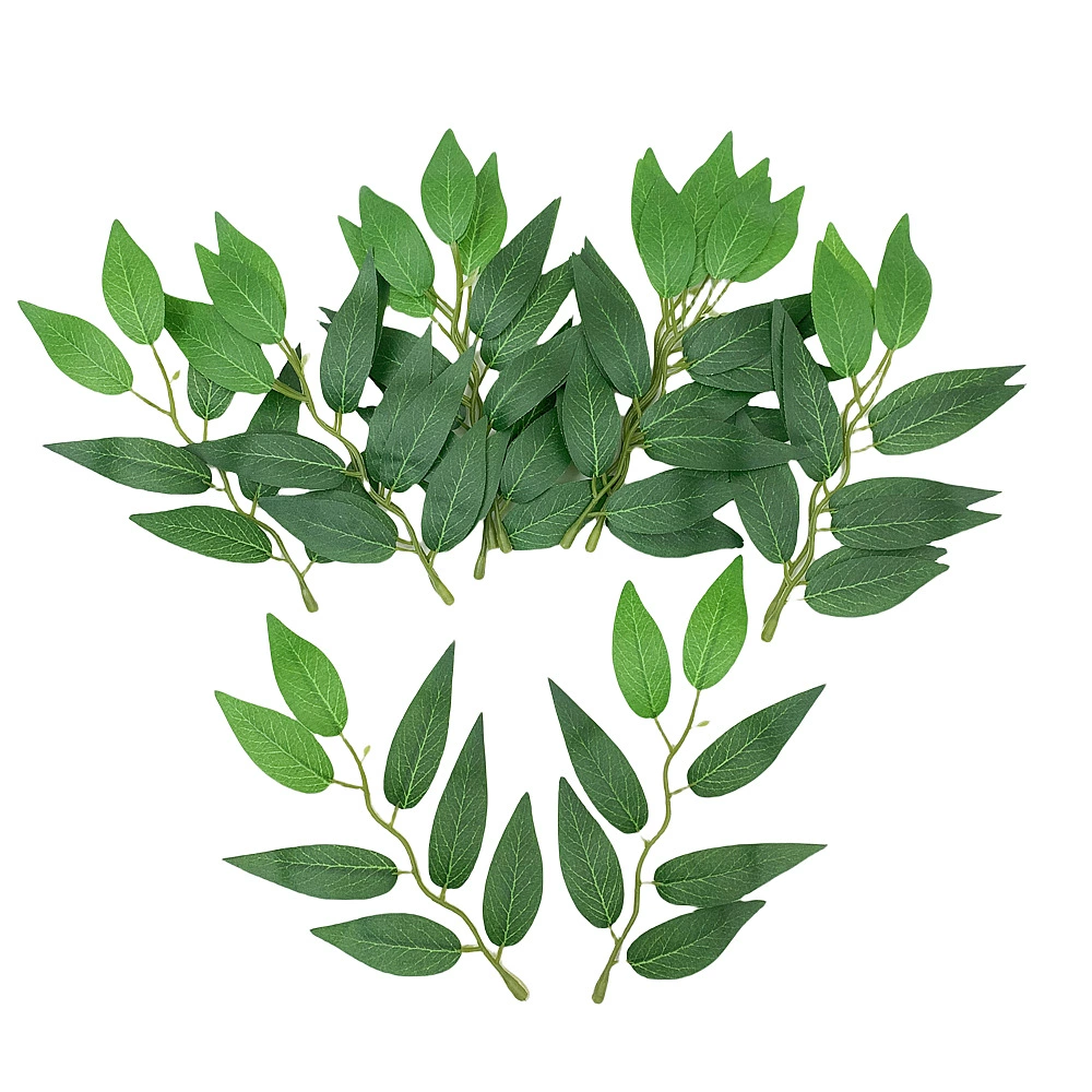 Искусственные растения, искусственные листья ивы, лимонные листья, листья эвкалипта, искусственные листовые аксессуары, пленочные материалы.