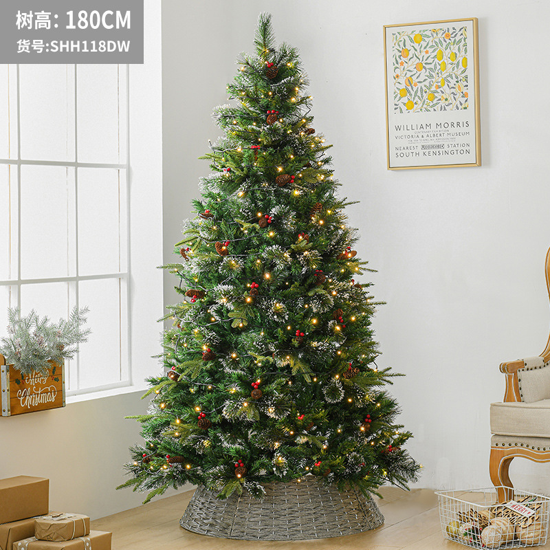 180cm árbol de lujo D (con valla de cadena ligera)