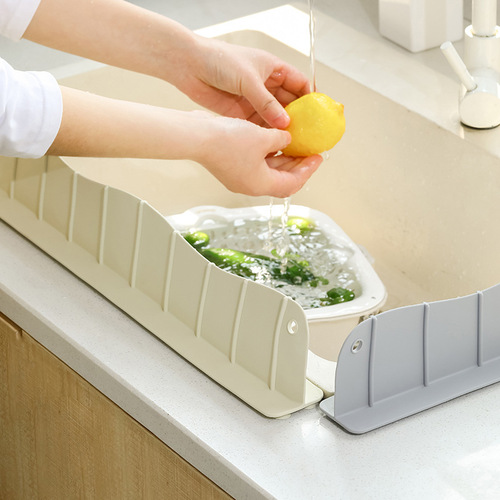 Sink water barrier kitchen dishwashing water barrier strip pool anti-splash water artifact countertop washbasin waterproof barrier